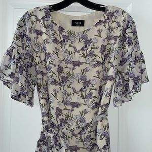 Off White Floral VICI Dress